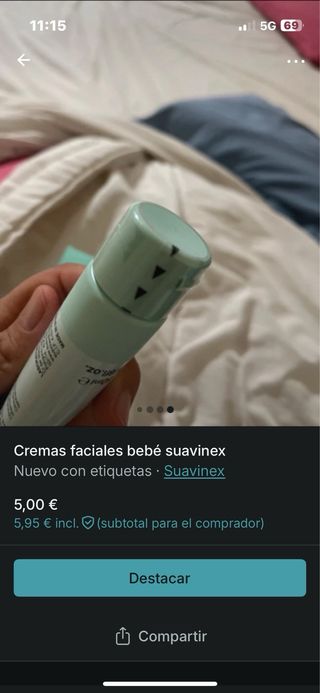 Suavinex Cremas Faciales Bebé (2 uds)