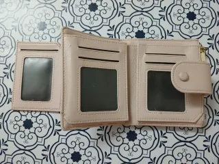 Billetera Beige/Rosa Mujer