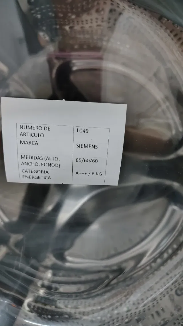 Lavadora Siemens 8kg A+++