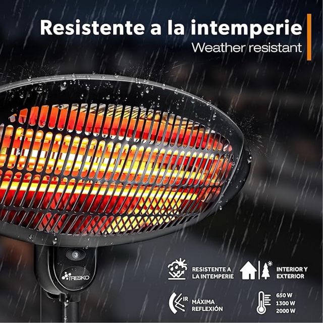 Stufa a infrarossi radiante 2000W