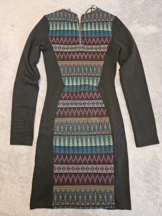 Vestido fiesta ajustado estampado