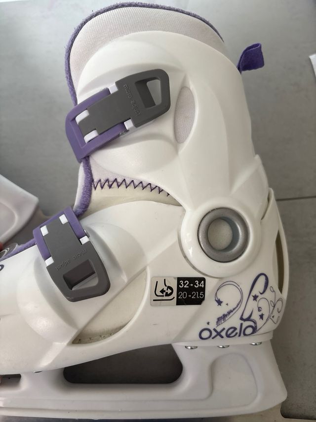 Patines Hielo Niña Talla 32-34 Oxelo