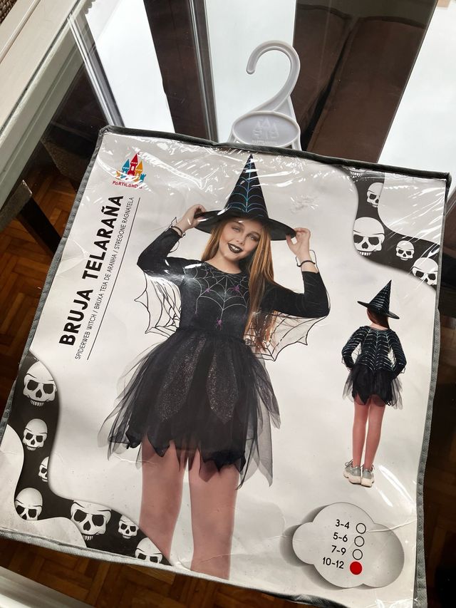 Disfraz Bruja Telaraña Niña 10-12 Años