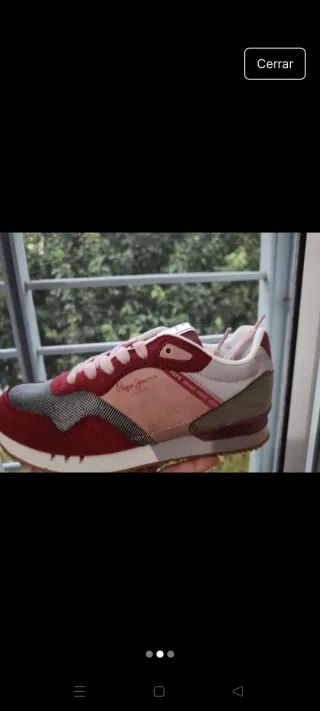 Deportivas Pepe Jeans rosas y rojas