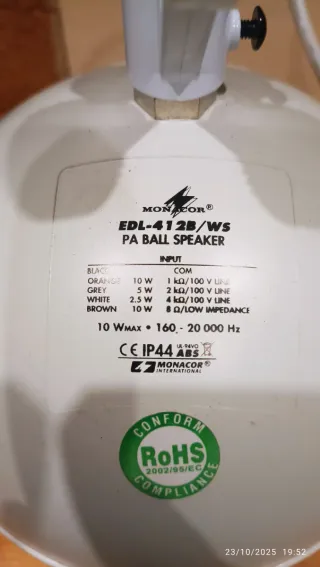 Altavoces Monacor Blancos