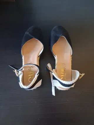 Sandalias esparto Gaimo negras T38