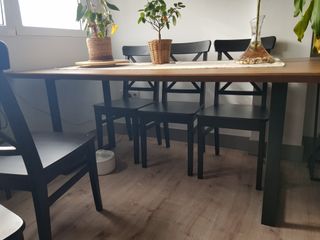 Mesa comedor madera 180x90 cm