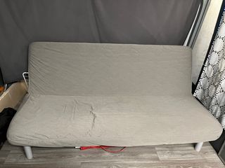 Sofá Cama Gris Tela con funda