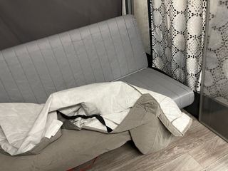Sofá Cama Gris Tela con funda