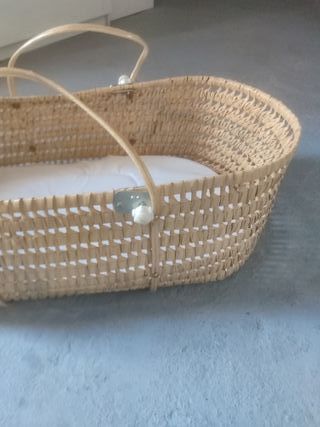 Leñero o Moisés Cesta Mimbre