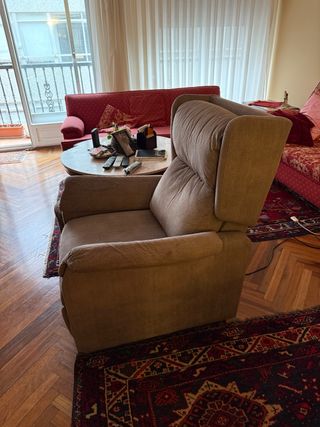 Butaca elevadora tela beige