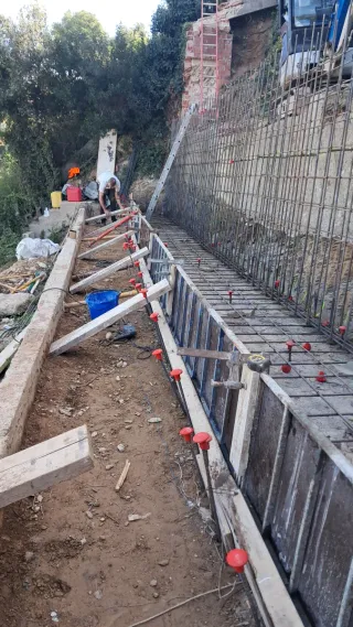 Muros de contención de todos los formatos.