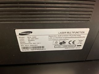 Impresora Samsung SCX3200 impresión blanco y negro