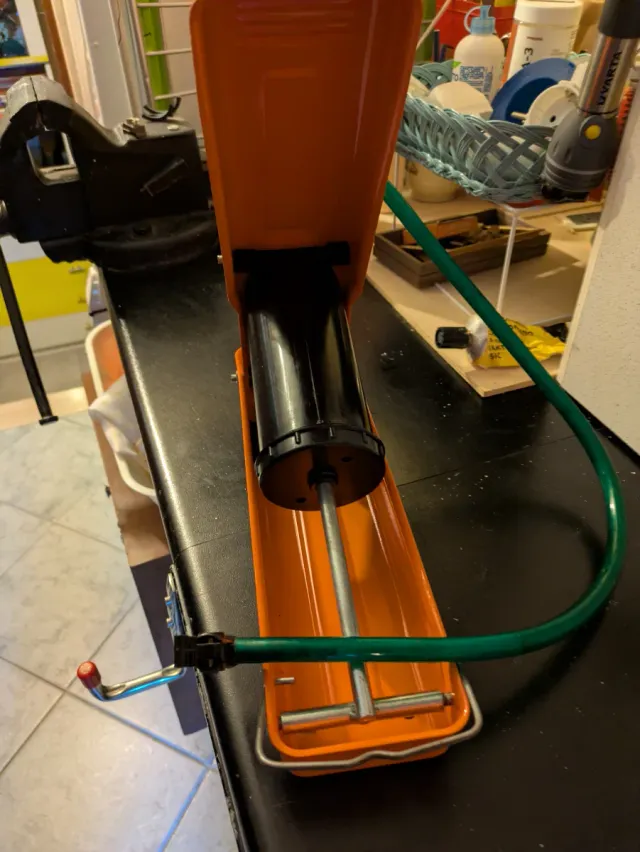 Pompa pneumatica a pedale con manometro