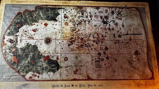 Mapa antiguo Carta de Juan de la Cosa 1500