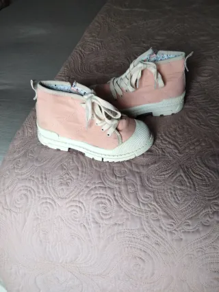 Playeros niña rosa y blanco