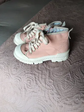 Playeros niña rosa y blanco