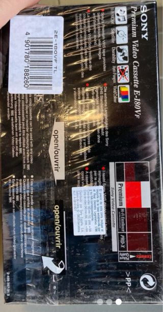 Cinta VHS Sony Premium E-180