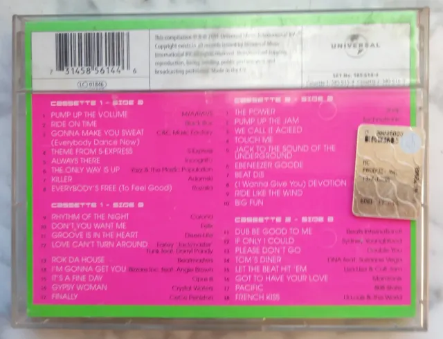 Musicassetta Pump Up The Volume Anni 80/90