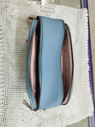 Bandolera Pepe Jeans azul y rosa