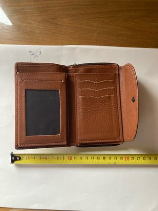 Cartera  monedero de piel
