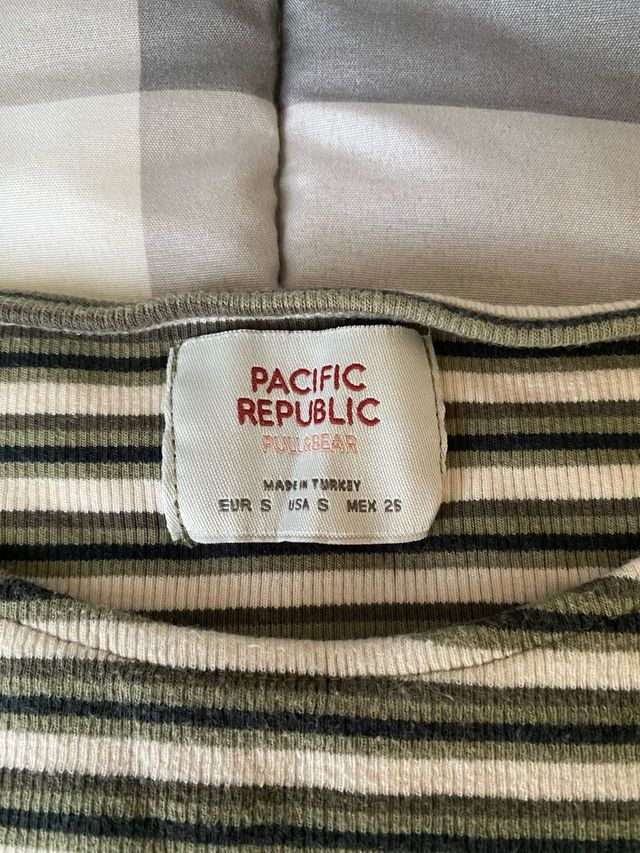 Camiseta corta de rayas Pacific Republic Talla S