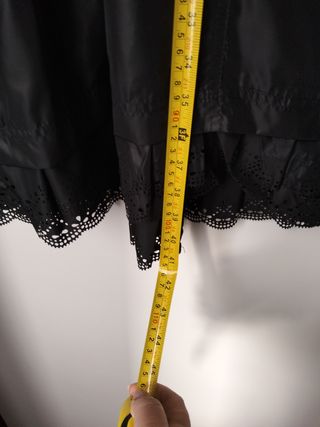 Soprabito Oltre nero con pizzo