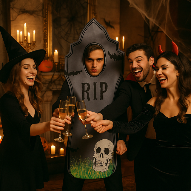 Disfraz Halloween lápida RIP adulto Talla L