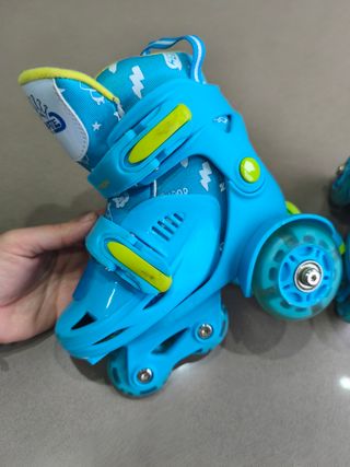 Patines Ajustables T 27-30 + Casco y Protecciones