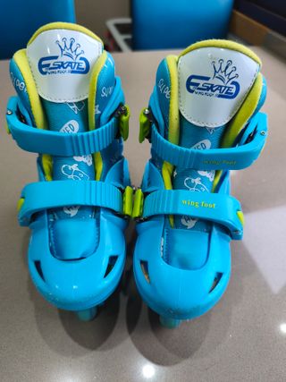 Patines Ajustables T 27-30 + Casco y Protecciones