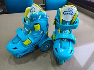 Patines Ajustables T 27-30 + Casco y Protecciones