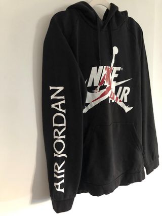 Sudadera Jordan Negra con Logo