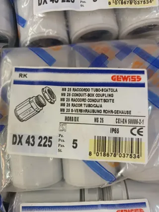 50 Conectores Tubería Rígida Gewiss DX432