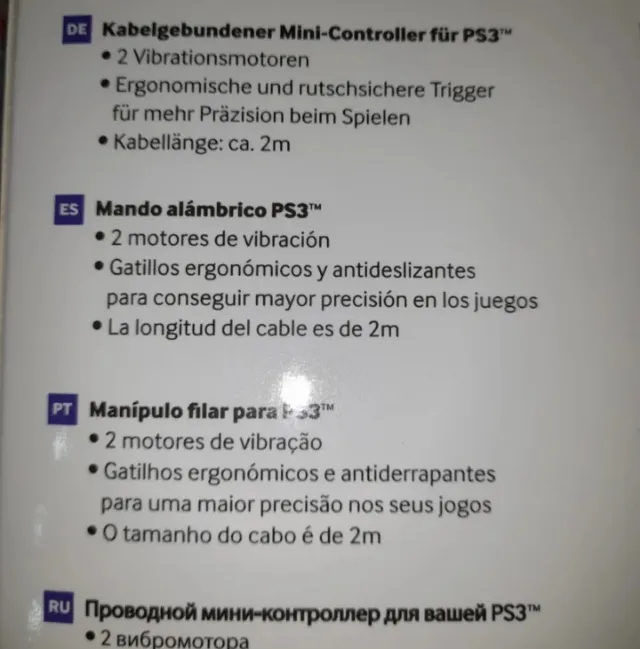 NUEVO. Mando PS3 Bigben Interactive Mini USB