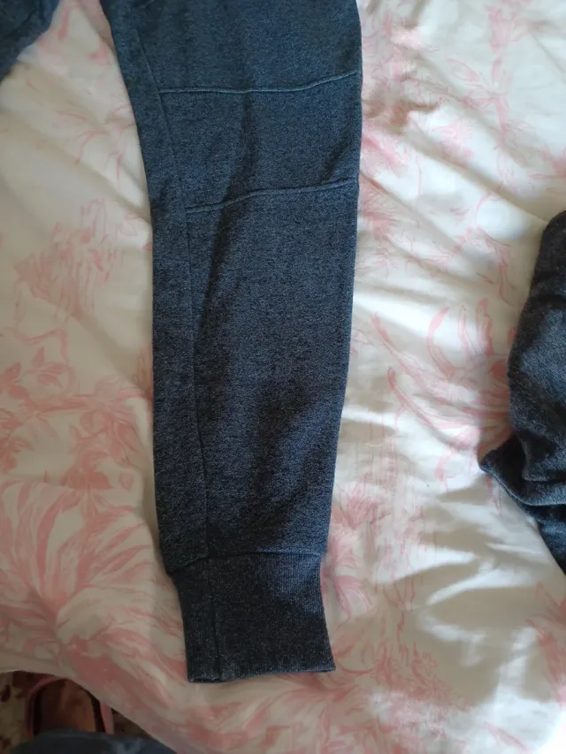 Pantalón chándal gris y azul algodón T M