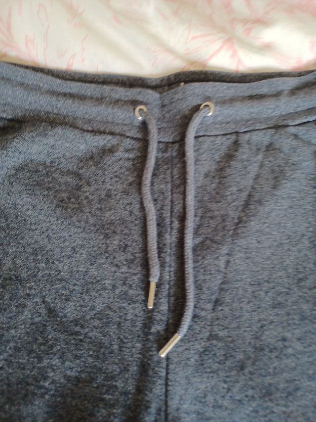 Pantalón chándal gris y azul algodón T M