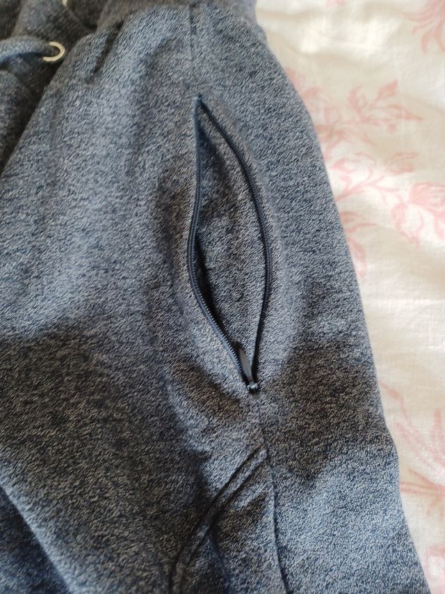 Pantalón chándal gris y azul algodón T M