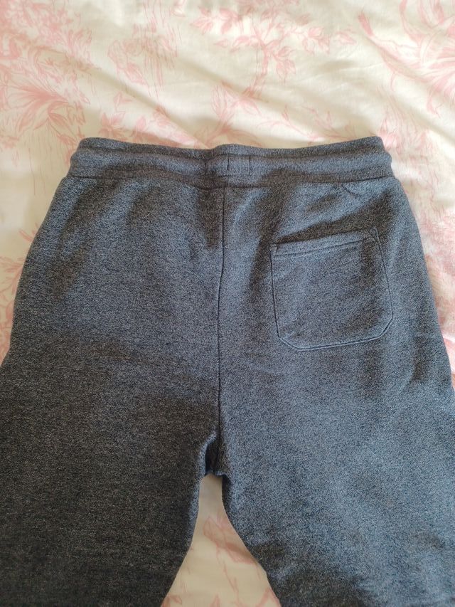 Pantalón chándal gris y azul algodón T M