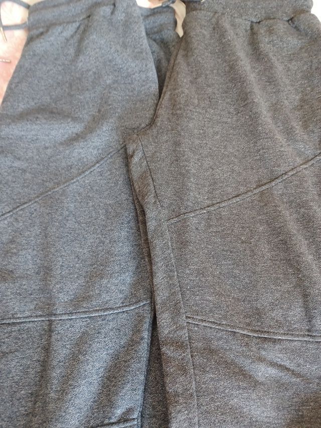 Pantalón chándal gris y azul algodón T M