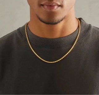 Elegante Collar de oro 18k bañado en oro unisex!