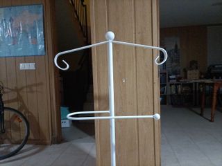 Perchero de pie blanco 120 cm