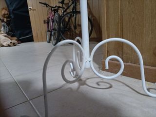 Perchero de pie blanco 120 cm