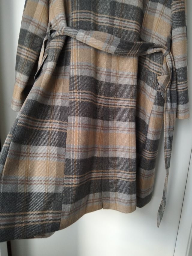 Cappotto Conbipel Beige/Grigio