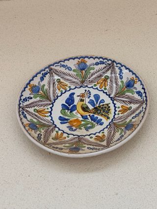 Plato decorativo de pared floral 
12 unidades