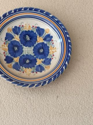 Plato decorativo de pared floral 
12 unidades