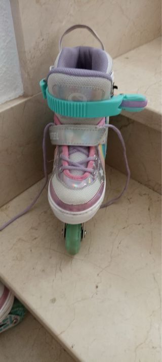 Patines ajustables SULIFEEL color blanco y turques