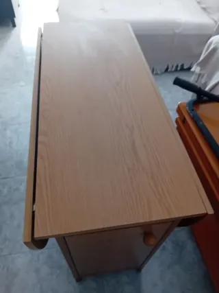 Mesa plegable con 4 sillas plegables