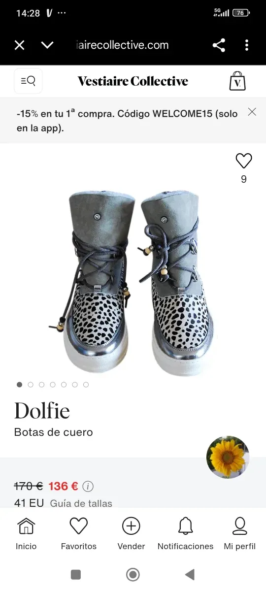 Botas Dolfie Piel Beige y Plateadas