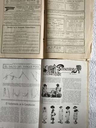 REVISTAS ANTIGUAS "ARMAS Y LETRAS" AÑO 1920 Y 1921