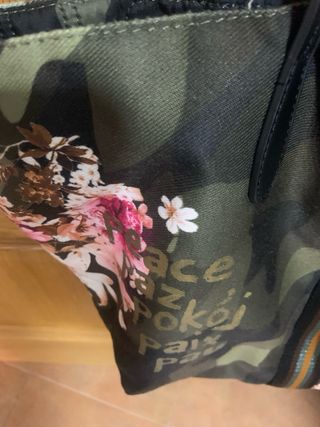 Bolso Tote Desigual Camuflaje Flores